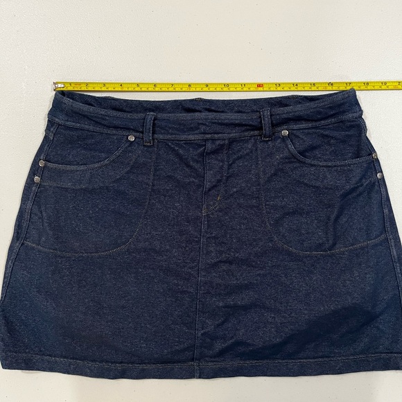Athleta Bettona Dark Blue Denim-look Skort - Picture 6 of 12